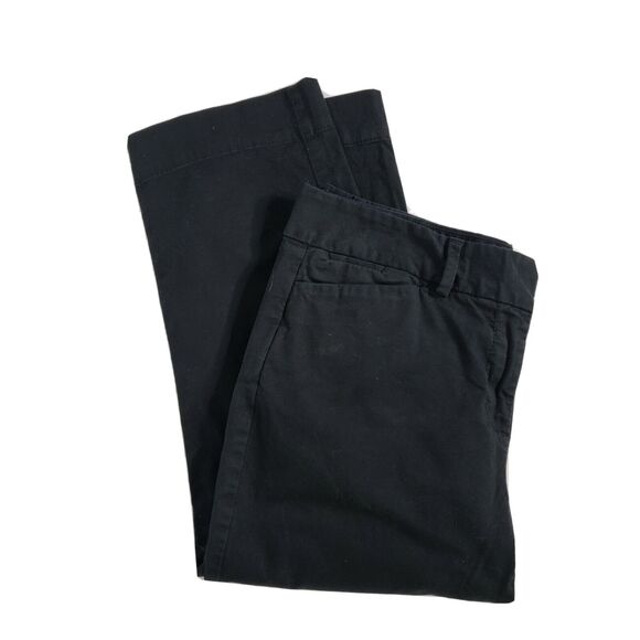 Ann Taylor LOFT Cropped Pants Womens Size 8P Petite Marisa Fit Mid Rise Black - Picture 4 of 10